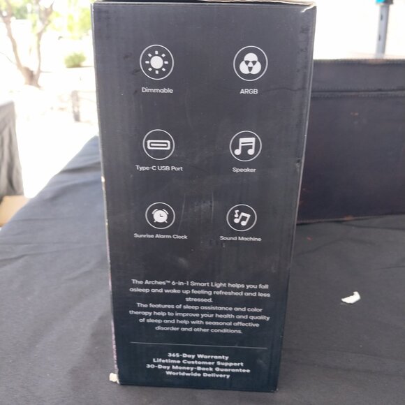 Dekala Arches Deluxe Sunrise Alarm Clock, alexa. New in open box - Picture 5 of 8